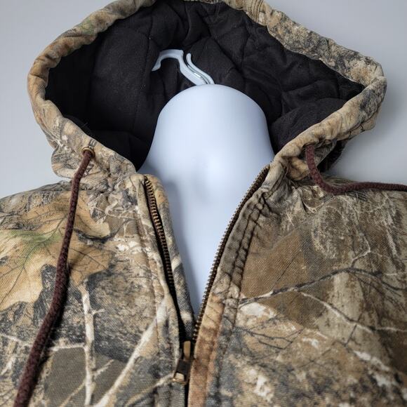 Brazos Work Force Camo Jacket XL Hooded Quilted Liner Outdoor HuntingCore Gorp - Picture 11 of 14